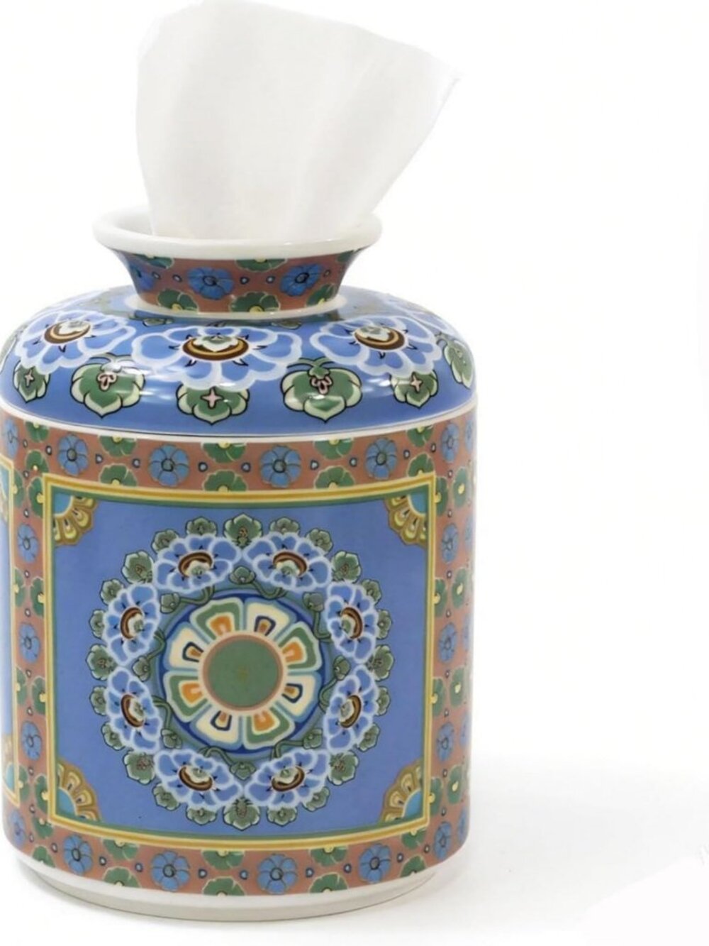 Vintage Ceramic Tissue Box Cover - Decorative Porcelain Holder for Home Decor